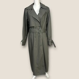 Vintage London Fog Trench Coat W16 Reg Olive Green 3M Thinsulate Liner 1970’s